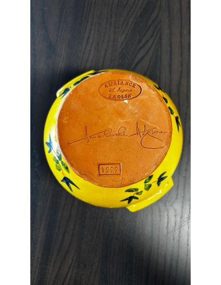 Jarre en céramique jaune