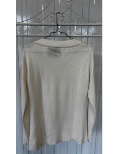 Pull blanc taille M 2