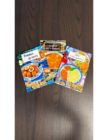 Livres de cuisine variés