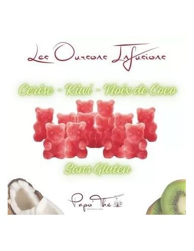 Infusie-beertjes Kers Kiwi Kokos