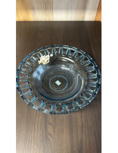 Plat décoratif en verre...