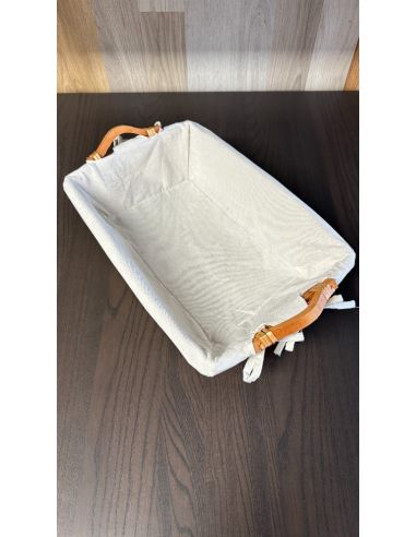 Panier de rangement en osier avec...