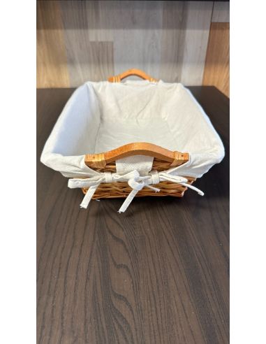 Panier de rangement en osier avec...