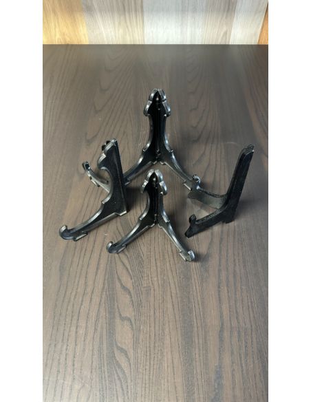 Lot de 4 supports d'exposition en plastique transparent