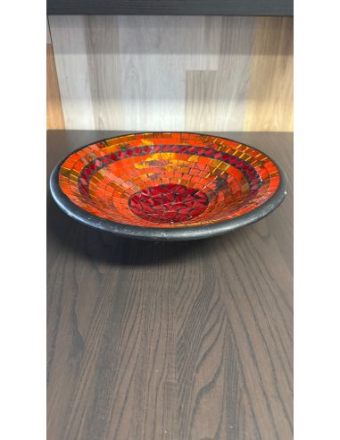 Plat décoratif en mosaïque