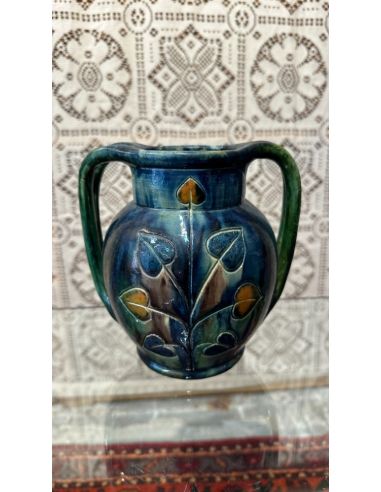 Vase en céramique aux couleurs bleu...