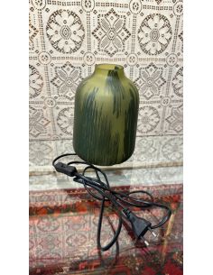 Lampe décorative en verre vert 2