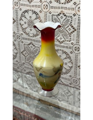 Vase en verre coloré