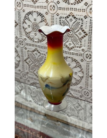 Vase en verre coloré