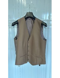 Gilet chic marron