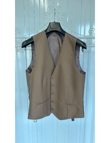 Gilet chic marron