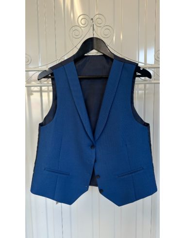 Gilet bleu sans manches