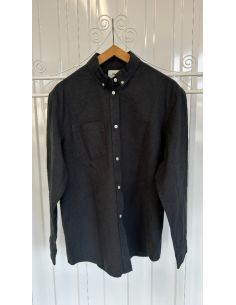 Chemise noire élégante à...