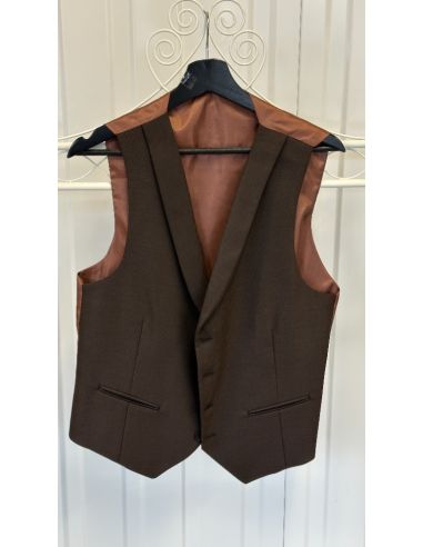 Gilet marron élégant sans manches