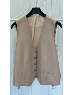 Gilet beige élégant sans...