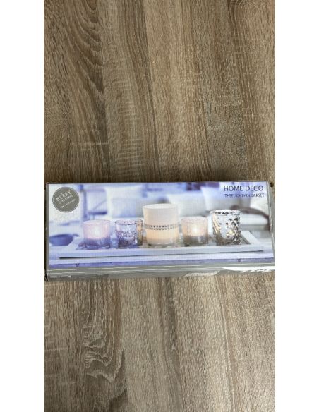 Ensemble de bougeoirs HOME DECO
