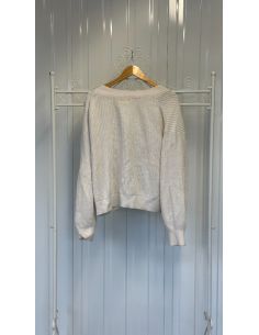 Wit vest/cardigan met knopen 2