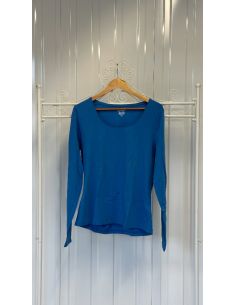 BASIC blauw T-shirt met...