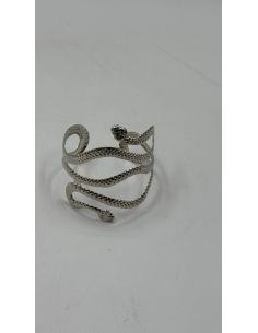 Zilverkleurige slangenring 2