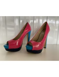 Escarpins fuchsia - bleus -... 2