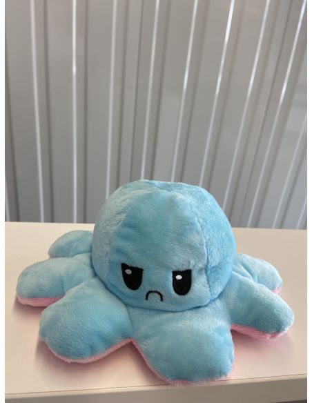 Omkeerbaar octopus-knuffeldier volgens uw stemming