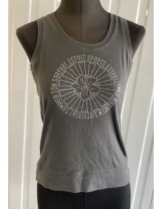 Mouwloos t-shirt met...