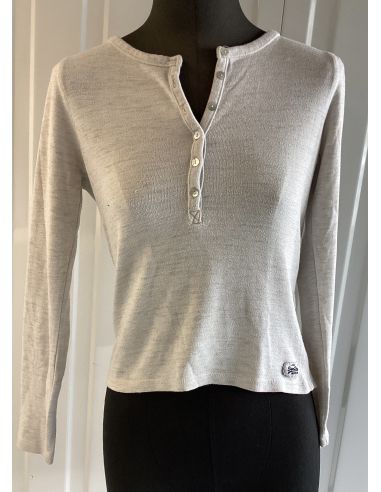 Pull gris longues manches - Superdry...