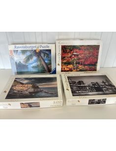 Set van 4 puzzels van 500...