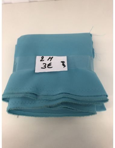Tissu turquoise 2 m