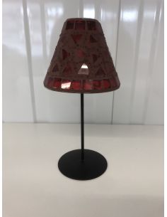 Rode kandelaar lamp