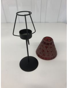 Rode kandelaar lamp 2