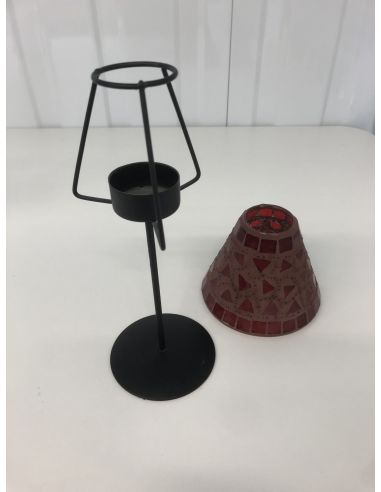 Rode kandelaar lamp
