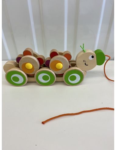 houten rups om te trekken