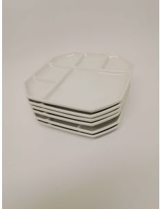 6 assiettes Fondue
