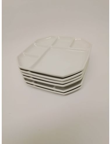 6 assiettes Fondue
