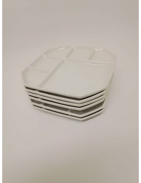 6 assiettes Fondue