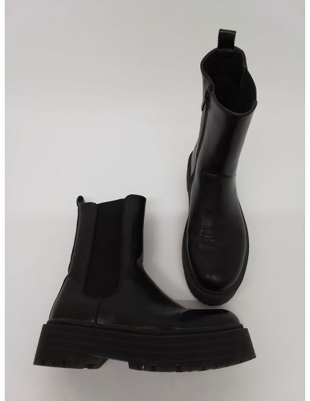 Boots à plateforme noires