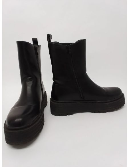 Boots à plateforme noires