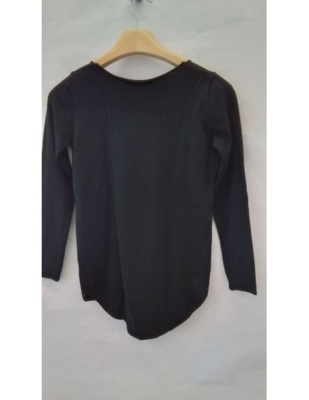 MOEWI - Pull noir strass