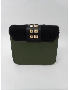 Kaki leren tas 2